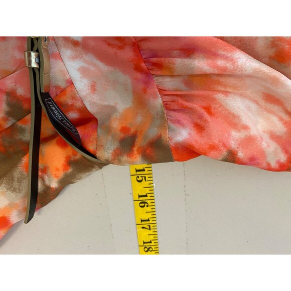 Jessica Howard Sleeveless Floral Dress w/ Belt Cowl Neck Multicolor Size 10 - Picture 7 of 9